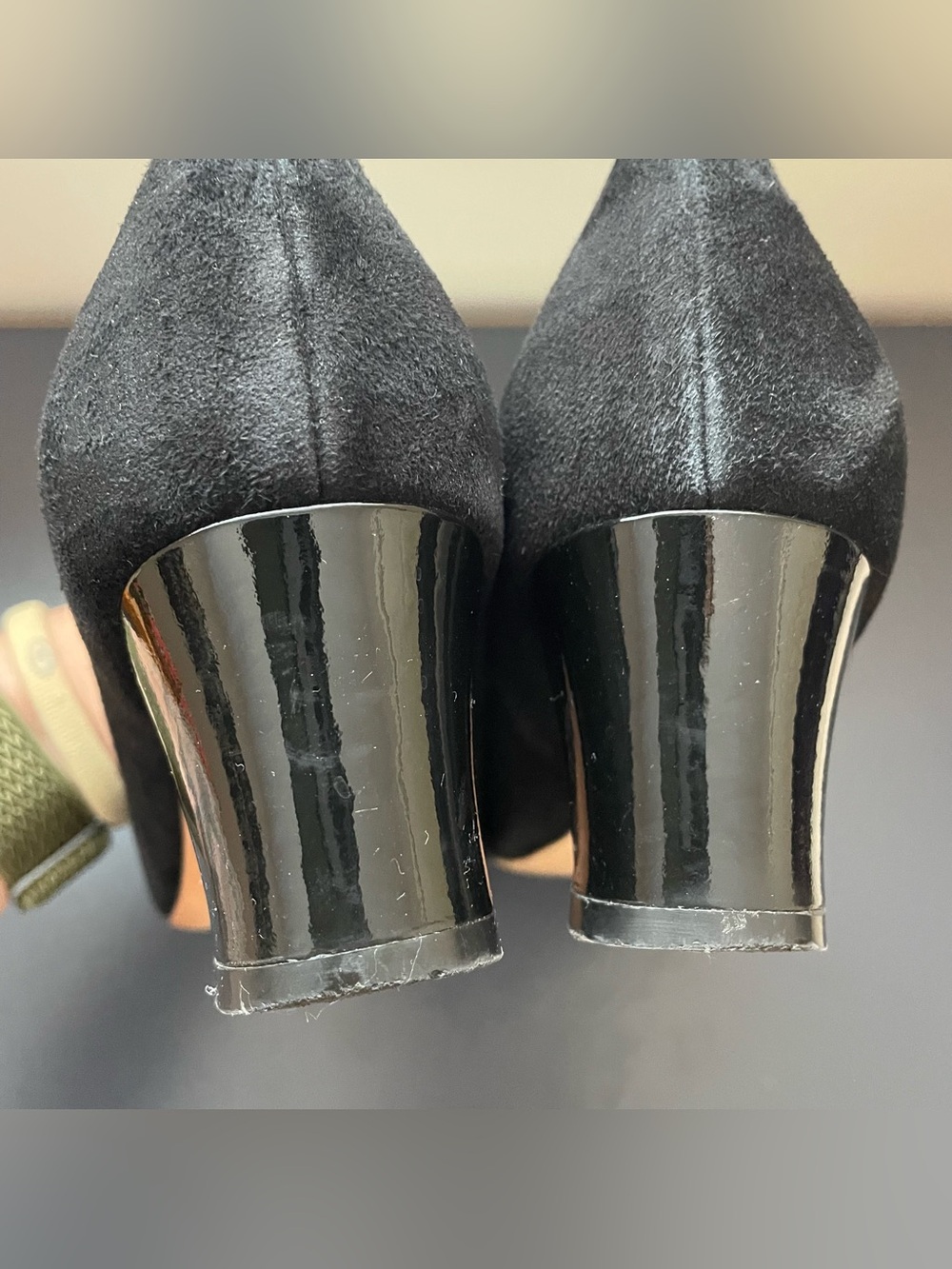 Cole Haan Black Women’s Suede Heels Size 7 - Picture 9 of 15
